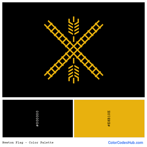 Newton flag color palette
