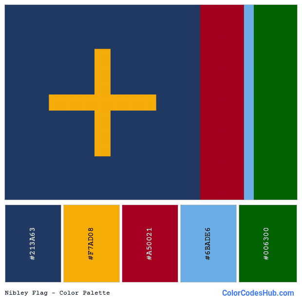 Nibley flag color palette