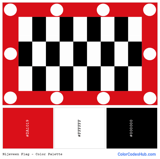 Nijeveen flag color palette