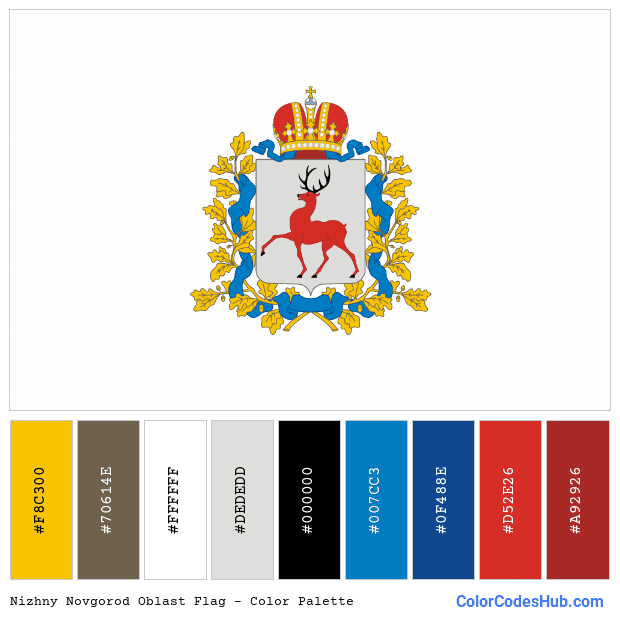 Nizhny Novgorod Oblast flag color palette