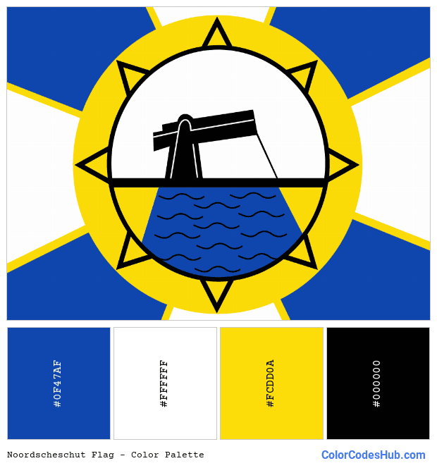Noordscheschut flag color palette