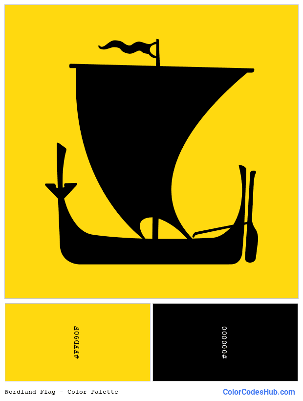 Nordland flag color palette