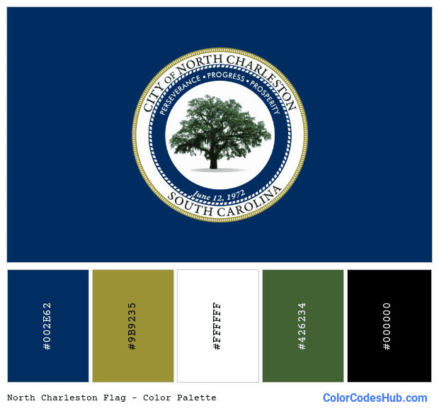 North Charleston flag color palette