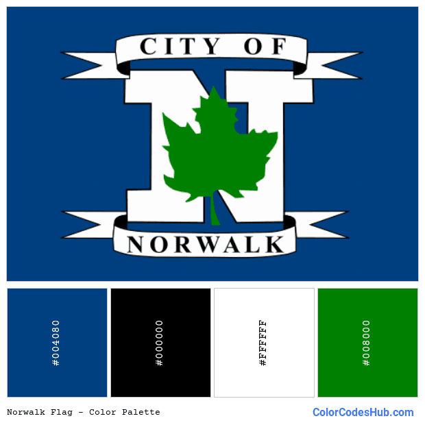 Norwalk flag color palette