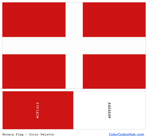 Novara flag color palette
