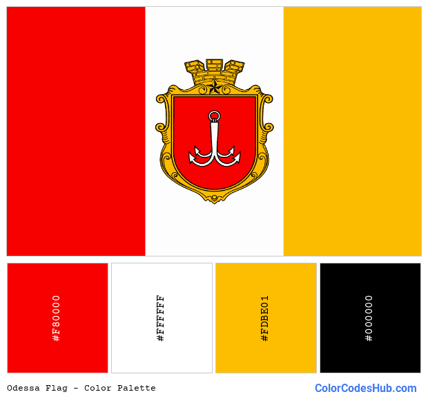 Odessa flag color palette