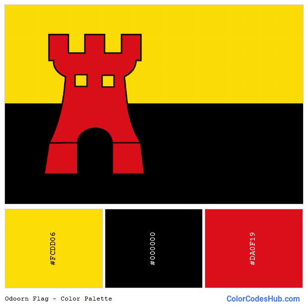 Odoorn flag color palette