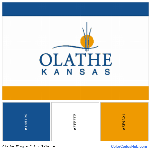 Olathe flag color palette