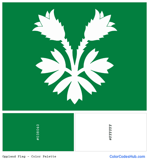 Oppland flag color palette