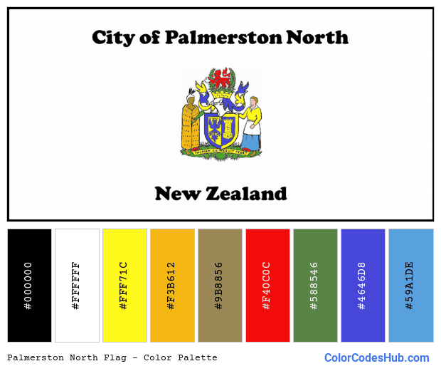 Palmerston North flag color palette