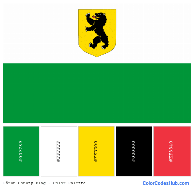 Pärnu County flag color palette