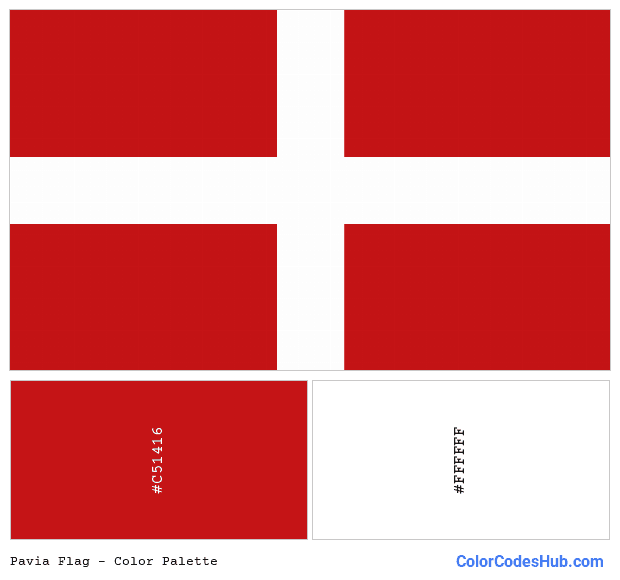 Pavia flag color palette