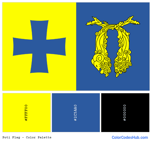 Poti flag color palette