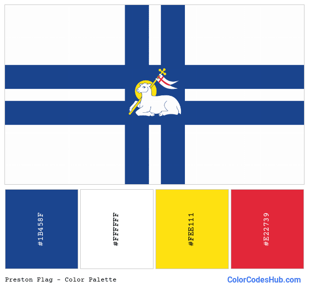 Preston flag color palette