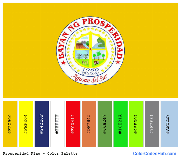 Prosperidad flag color palette