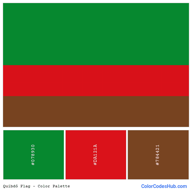 Quibdó flag color palette