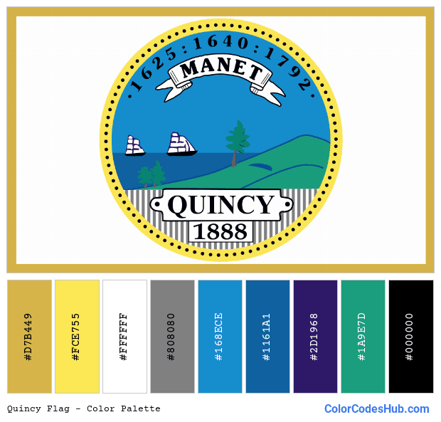 Quincy flag color palette