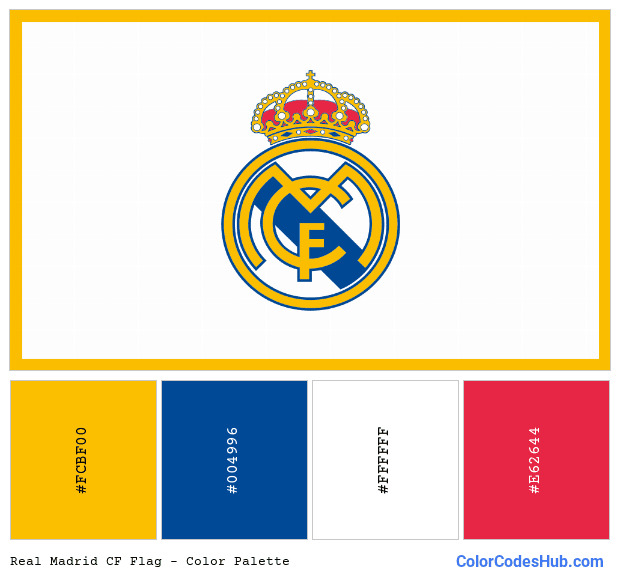 Real Madrid CF flag color palette