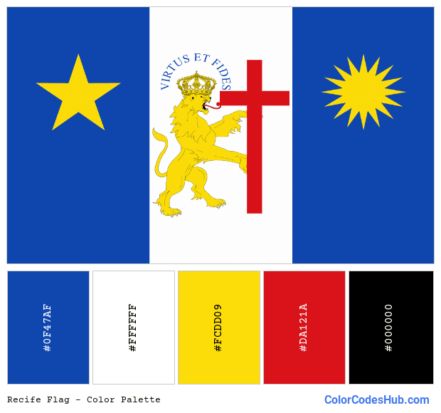 Recife flag color palette