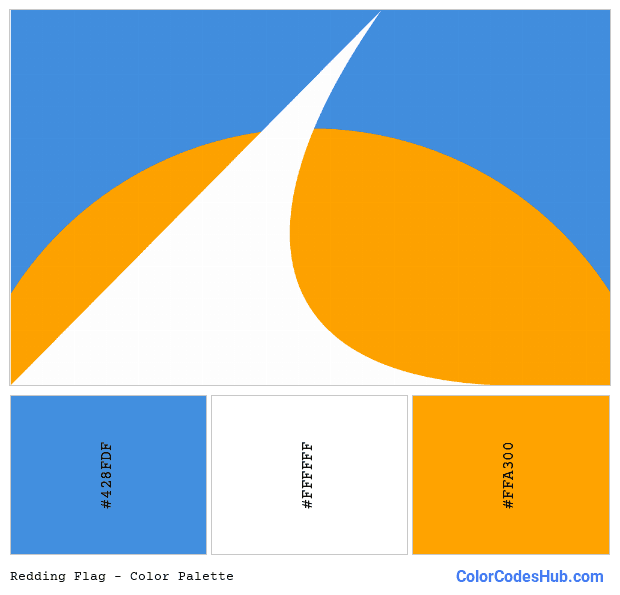 Redding flag color palette