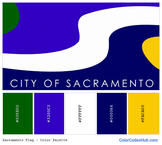 Sacramento flag color palette