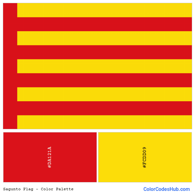 Sagunto flag color palette