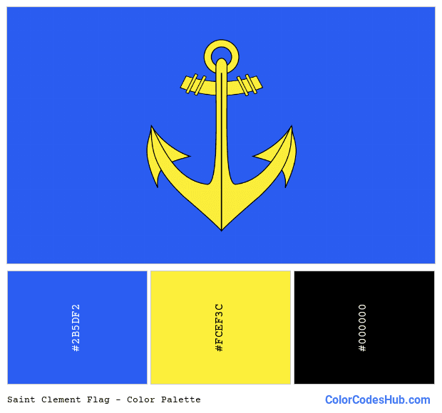 Saint Clement flag color palette