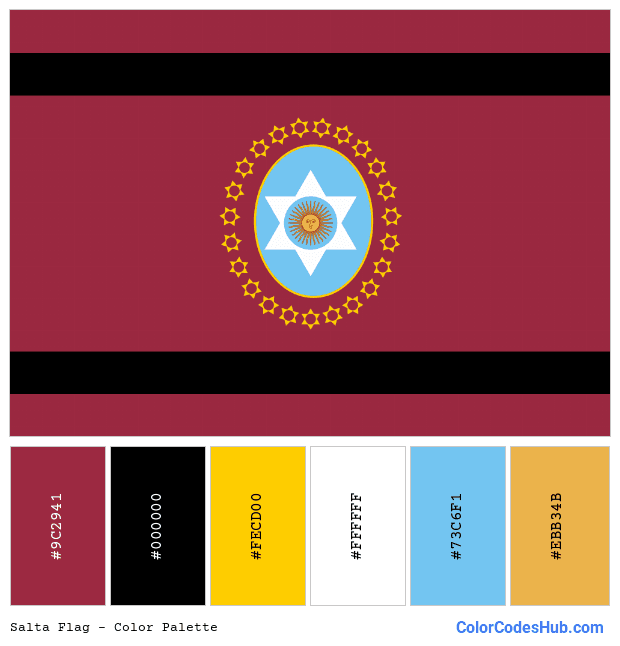 Salta flag color palette