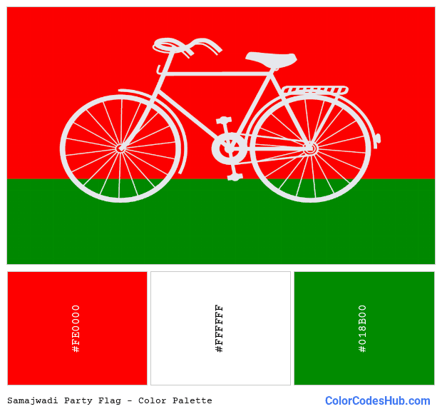 Samajwadi Party flag color palette