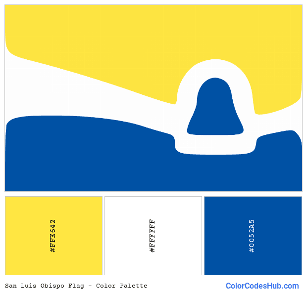 San Luis Obispo flag color palette