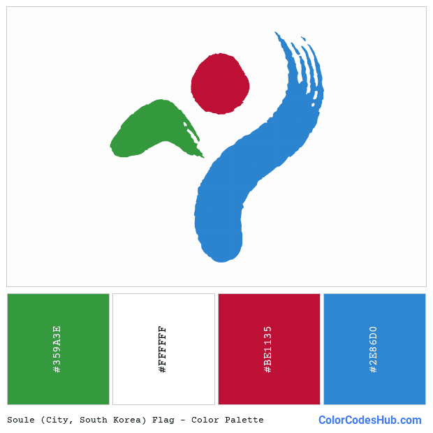 Soule (City, South Korea) flag color palette