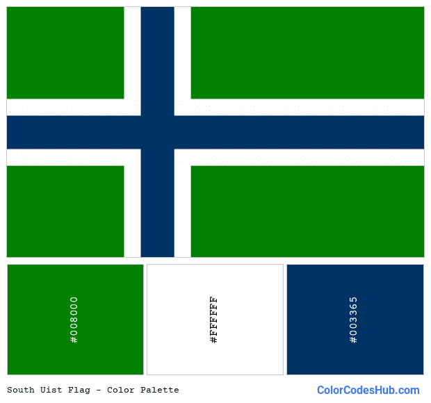 South Uist flag color palette