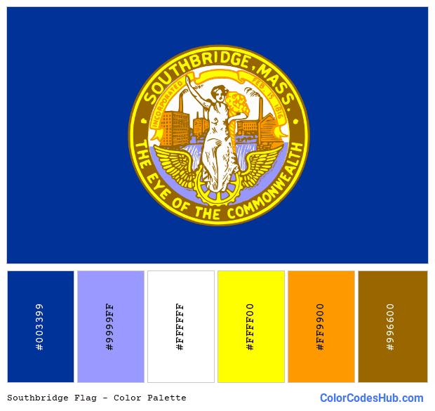 Southbridge flag color palette