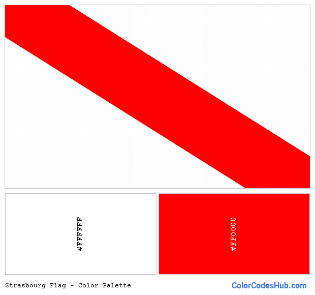 Strasbourg flag color palette