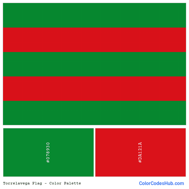 Torrelavega flag color palette