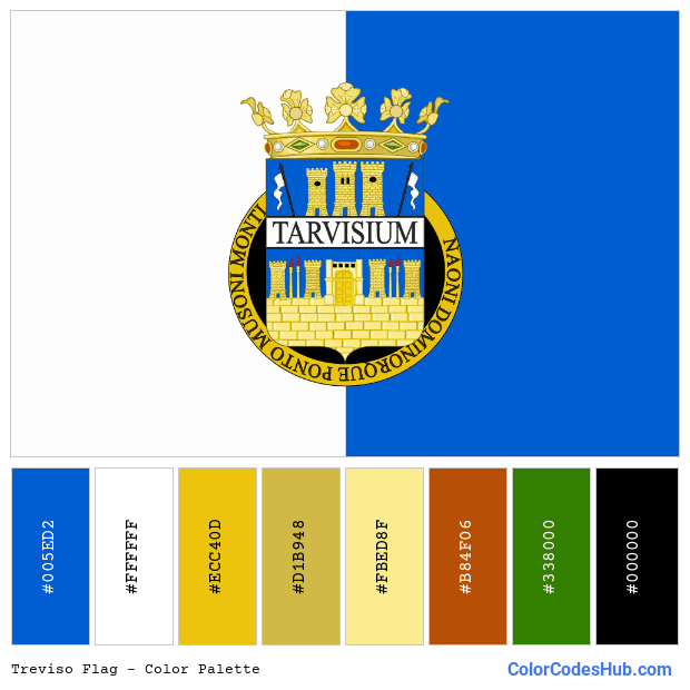 Treviso flag color palette