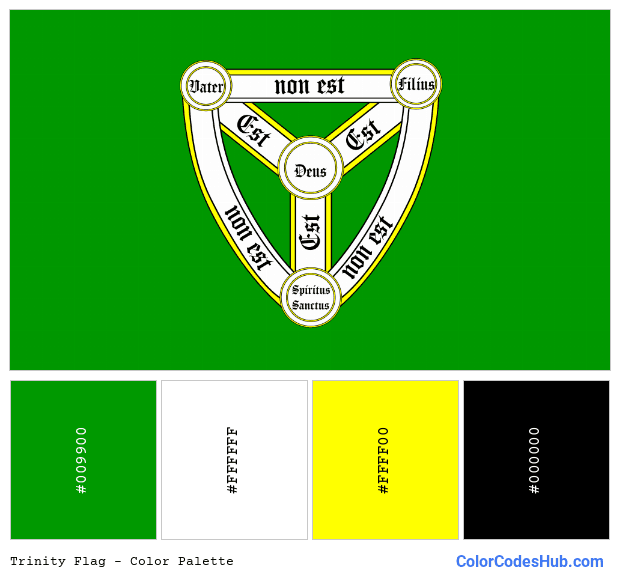 Trinity flag color palette