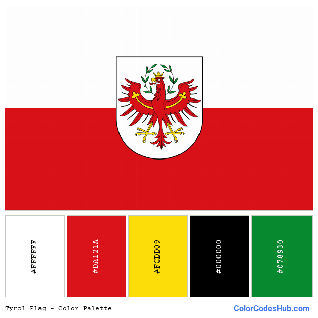 Tyrol flag color palette