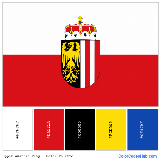 Upper Austria flag color palette