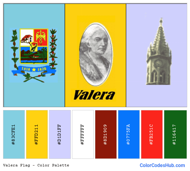 Valera flag color palette