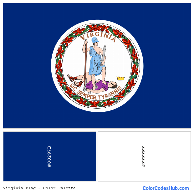 Virginia flag color palette