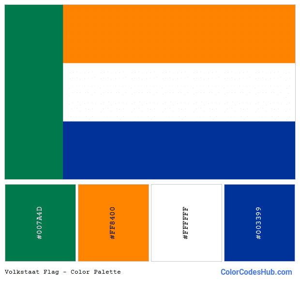 Volkstaat flag color palette
