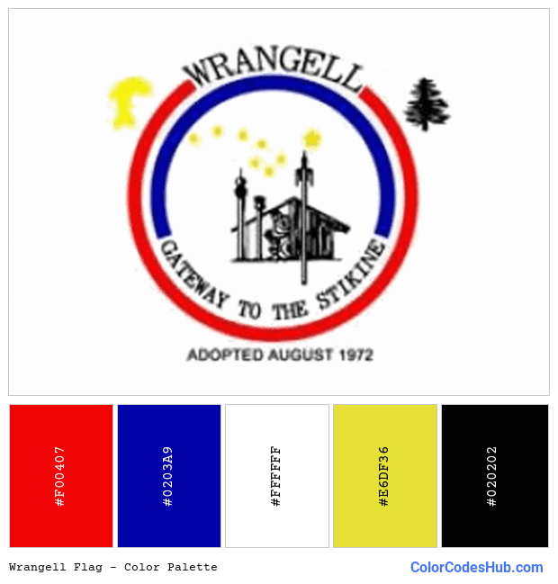 Wrangell flag color palette