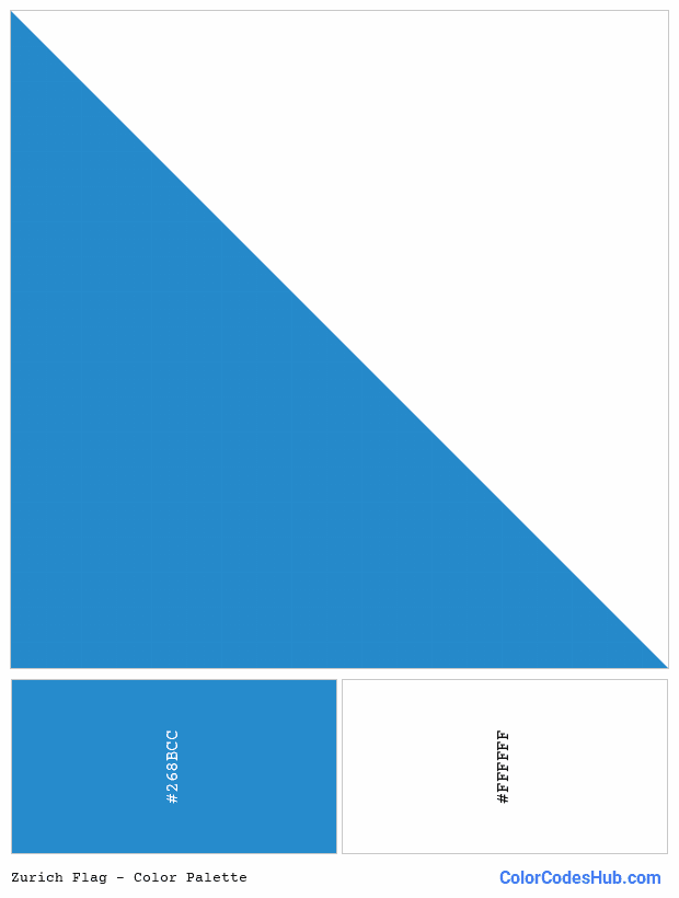 Zurich flag color palette