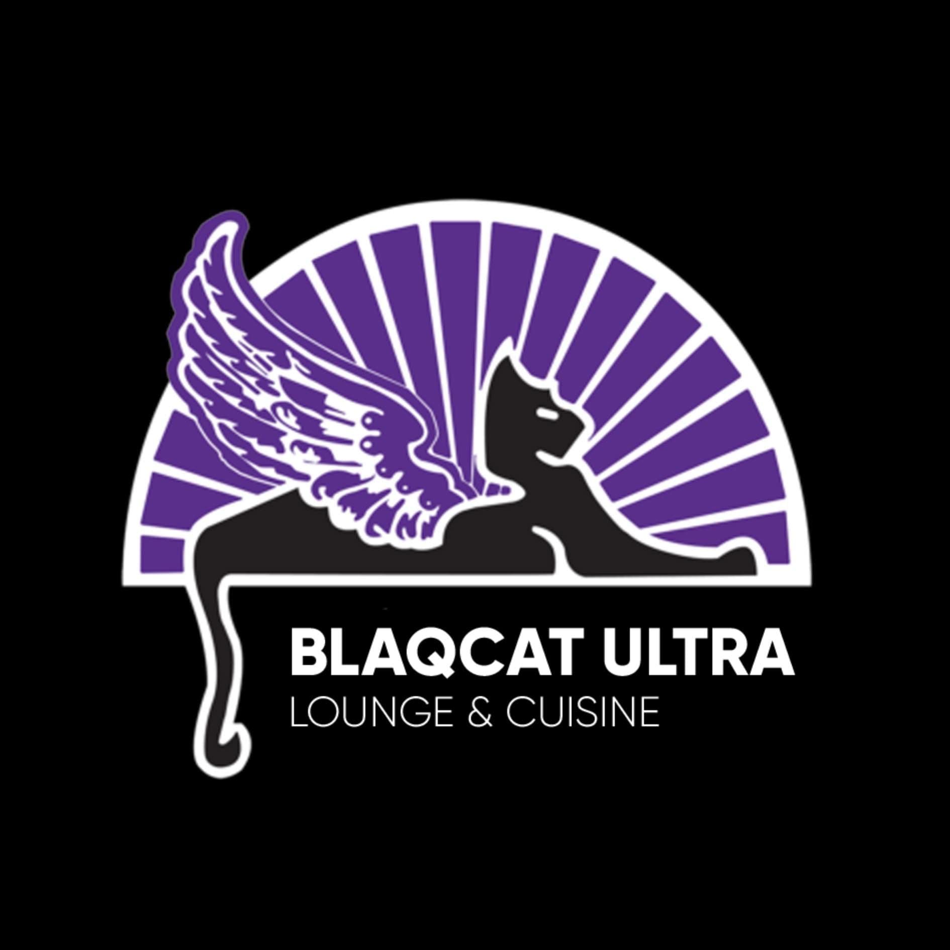 Blaqcat Ultra Hookah Lounge مقهى بلاكات للشيشه color logo