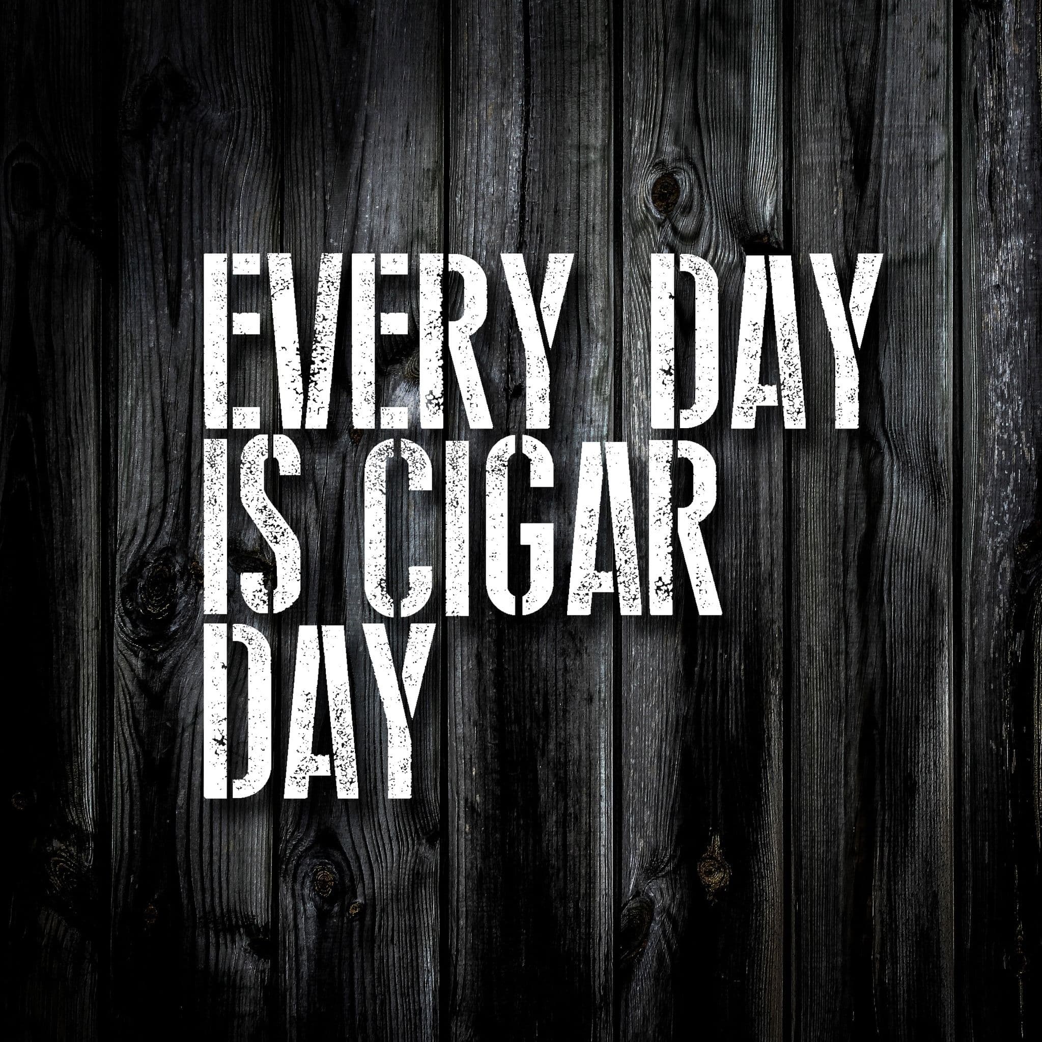 Every day is cigar day color logo