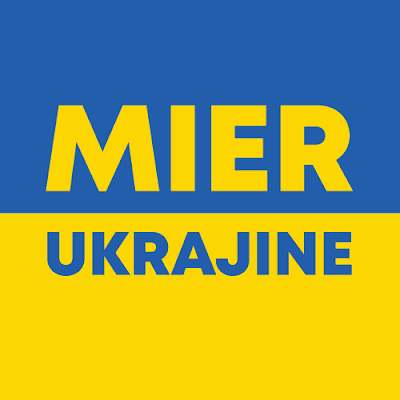 Mier Ukrajine civil initiative Peace for Ukraine color logo