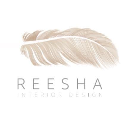 REESHA INTERIOR DESIGN color logo