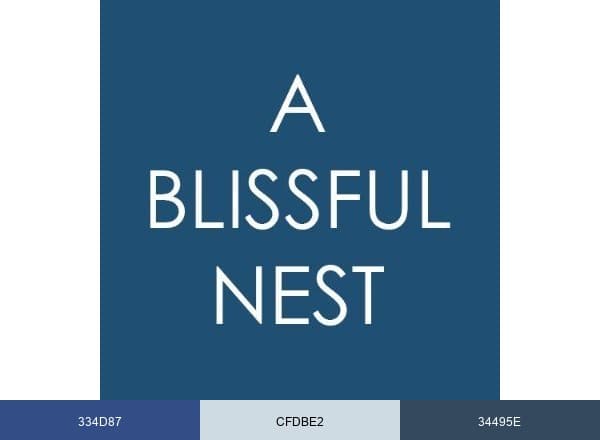A Blissful Nest brand color palette