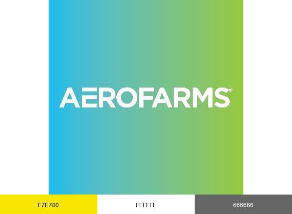 AeroFarms brand color palette